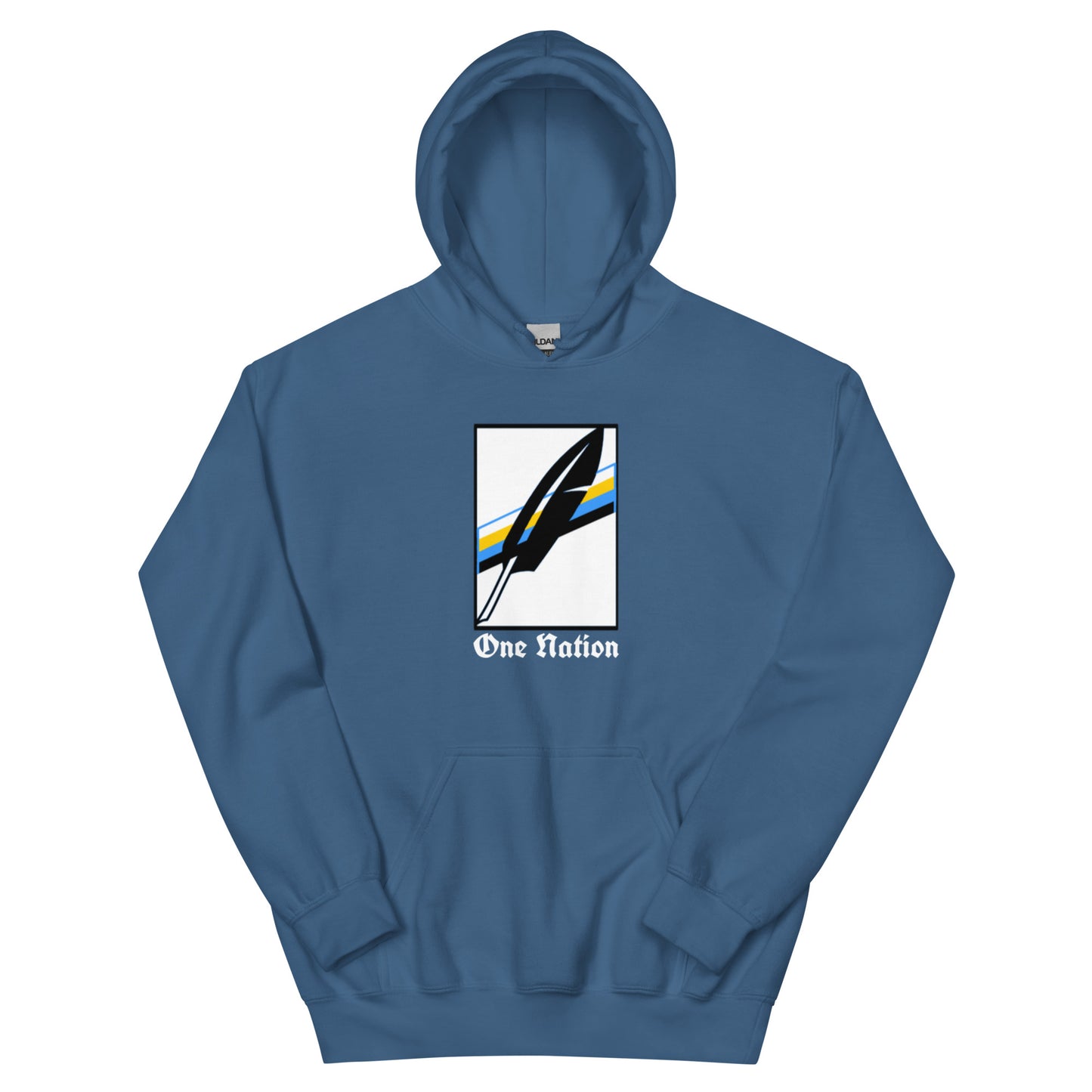 One nation blue Hoodie