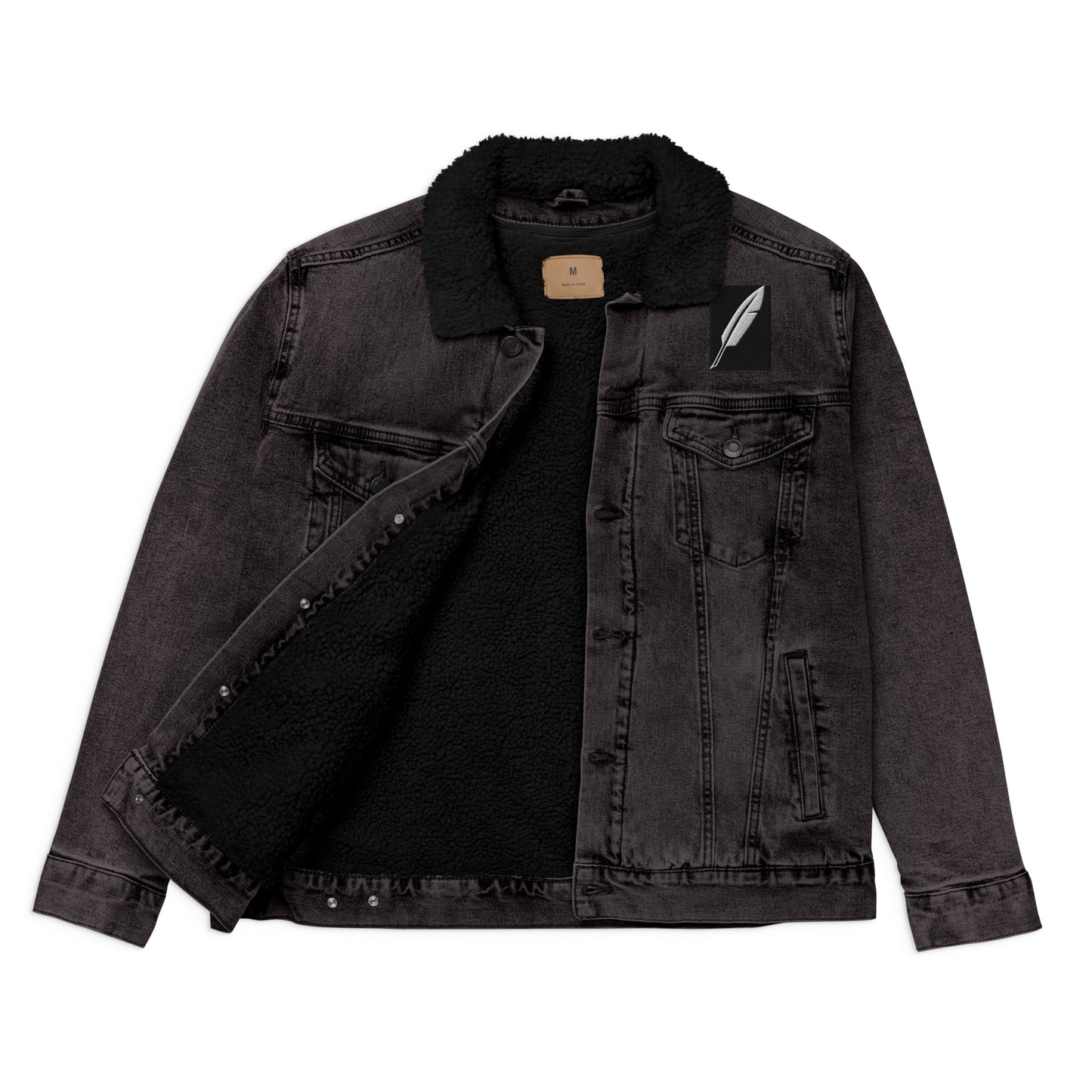 First nation denim sherpa jacket