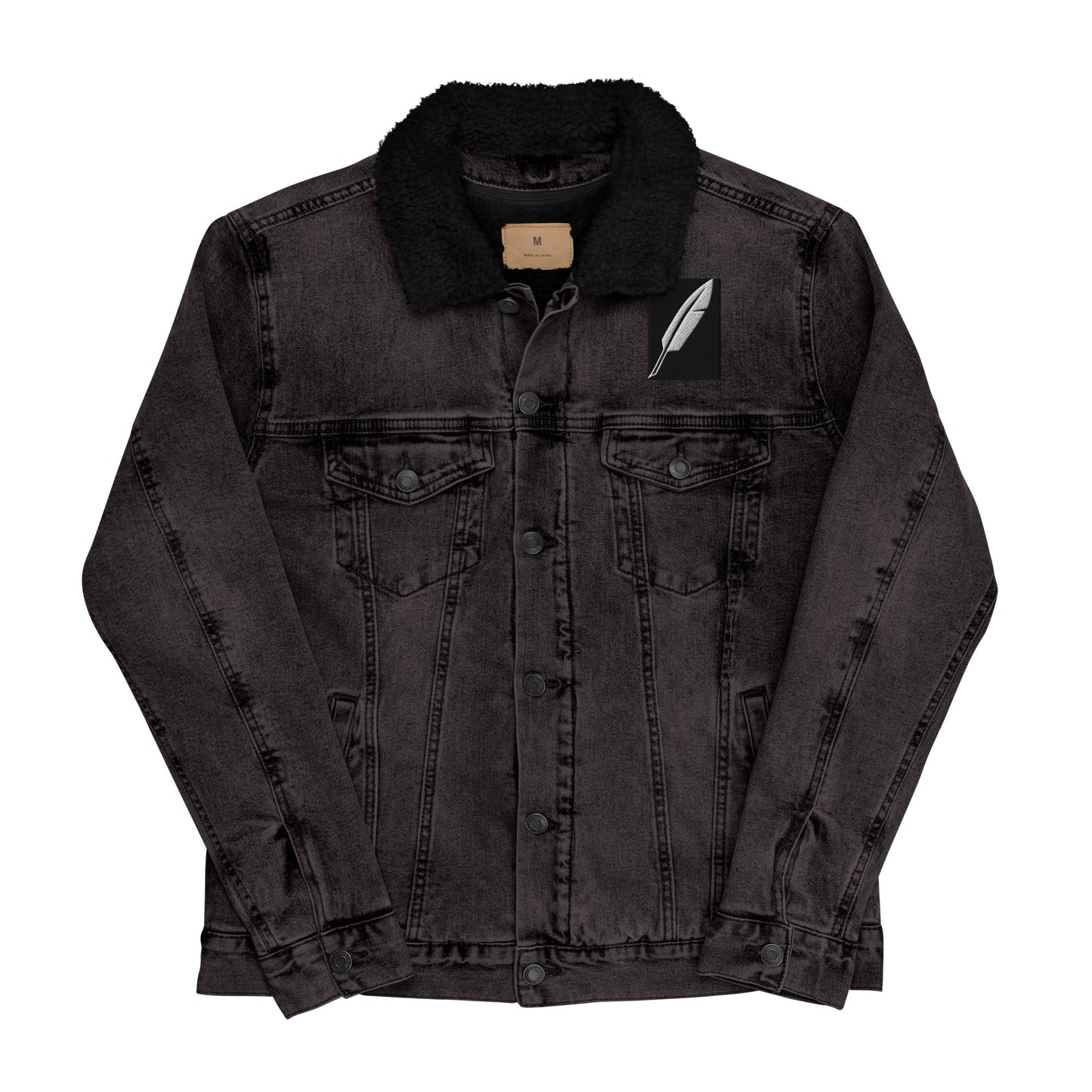 First nation denim sherpa jacket