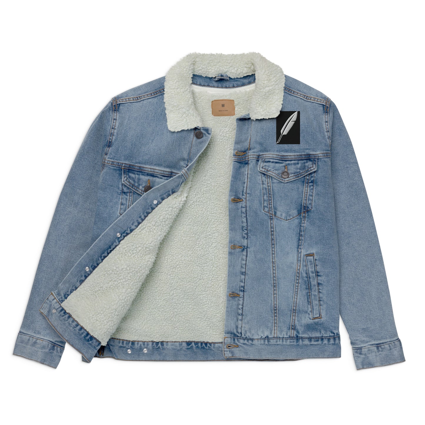 First nation denim sherpa jacket