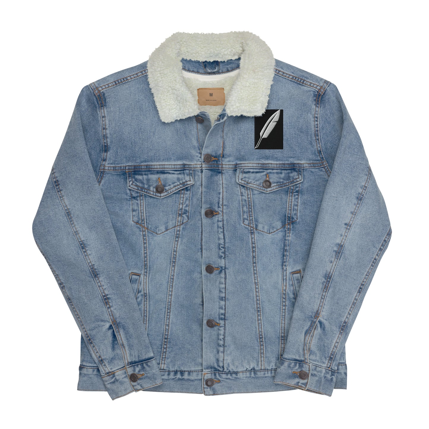 First nation denim sherpa jacket